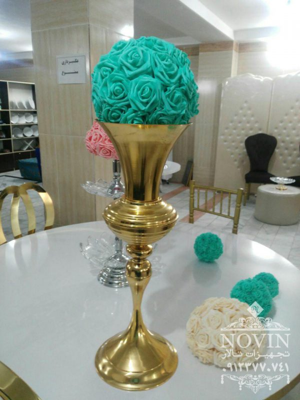 دیزاین بامبو و گلدان فلزی